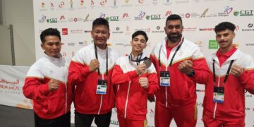Abdulla Qassim secures Bahrain’s first medal at the 3rd Asian Youth Games with a silver in Pencak Silat.