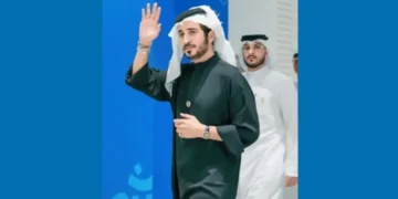 HH Shaikh Khalid bin Hamad reviews preparations at Exhibition World Bahrain ahead of the Asian Youth Games.