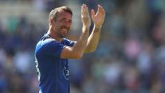 Former Leicester City Star Christian Fuchs Makes Surprise Cricket Debut After Football Exit — Photo credit: BBC Sport