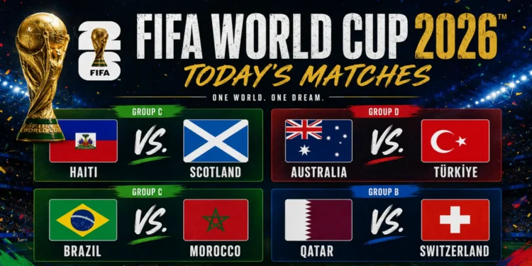 World Cup matches scheduled for today